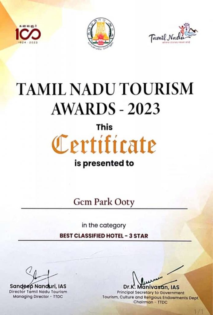 tamilnadu tourism awards 2023 winners list